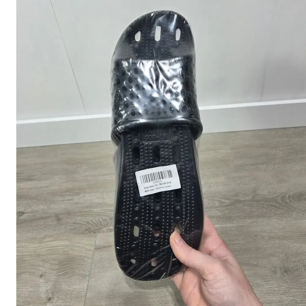 Men's Black New Shower Sandals 11.5-12